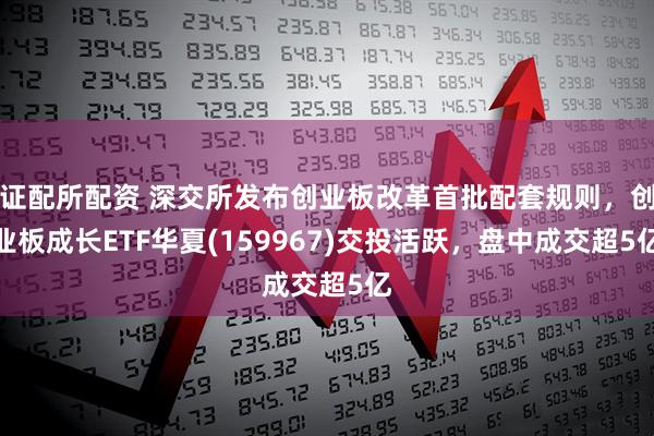 证配所配资 深交所发布创业板改革首批配套规则，创业板成长ETF华夏(159967)交投活跃，盘中成交超5亿